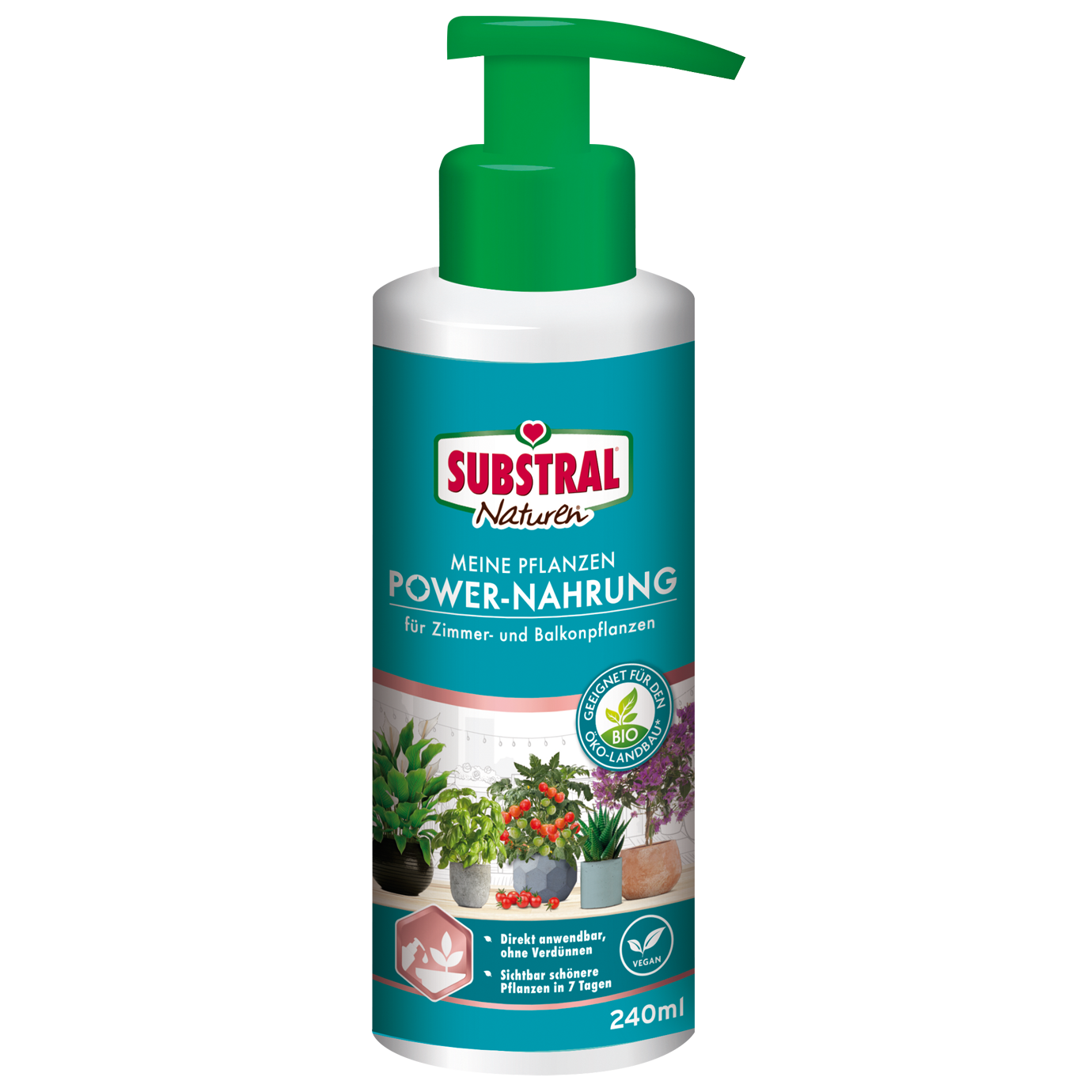 SUBSTRAL® Naturen® Meine Pflanzen Power-Nahrung für Zimmer- und Balkonpflanzen