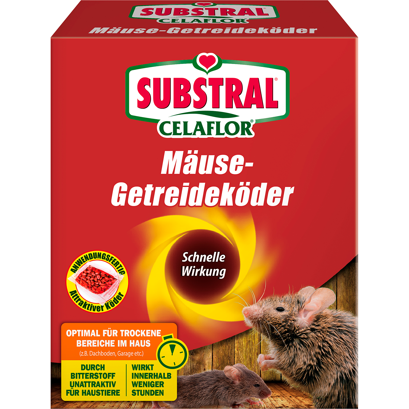 SUBSTRAL® Celaflor® Mäuse-Getreideköder
