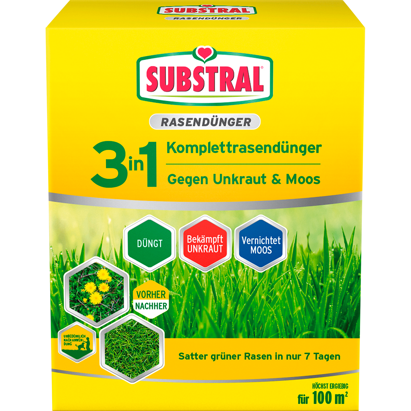 SUBSTRAL® 3in1 Komplettrasendünger