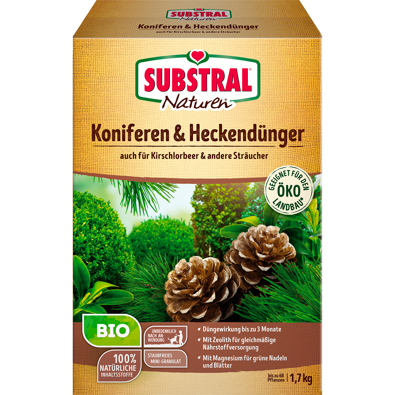 SUBSTRAL® Naturen® Koniferen- & Heckendünger Bio