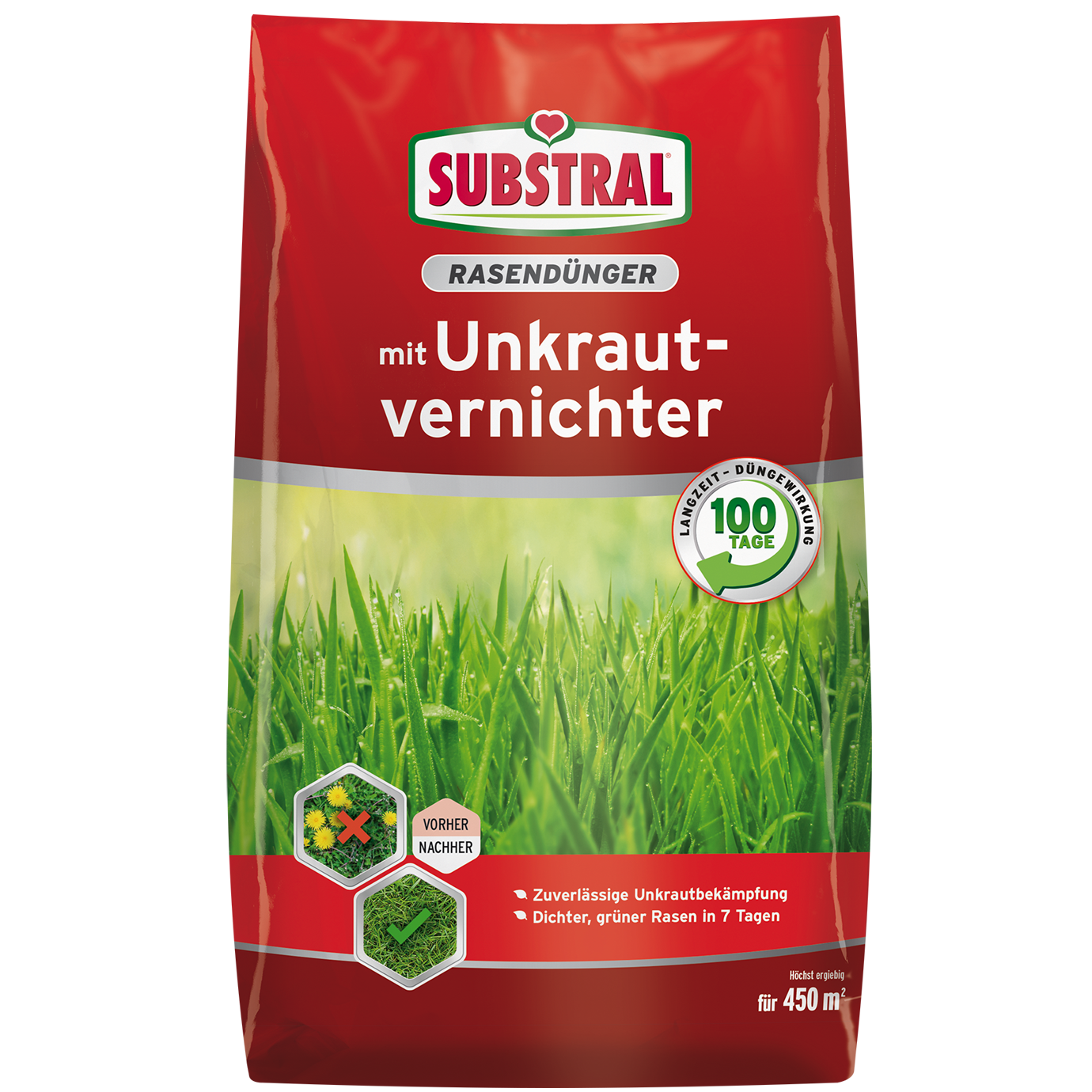 SUBSTRAL® Rasendünger mit Unkrautvernichter