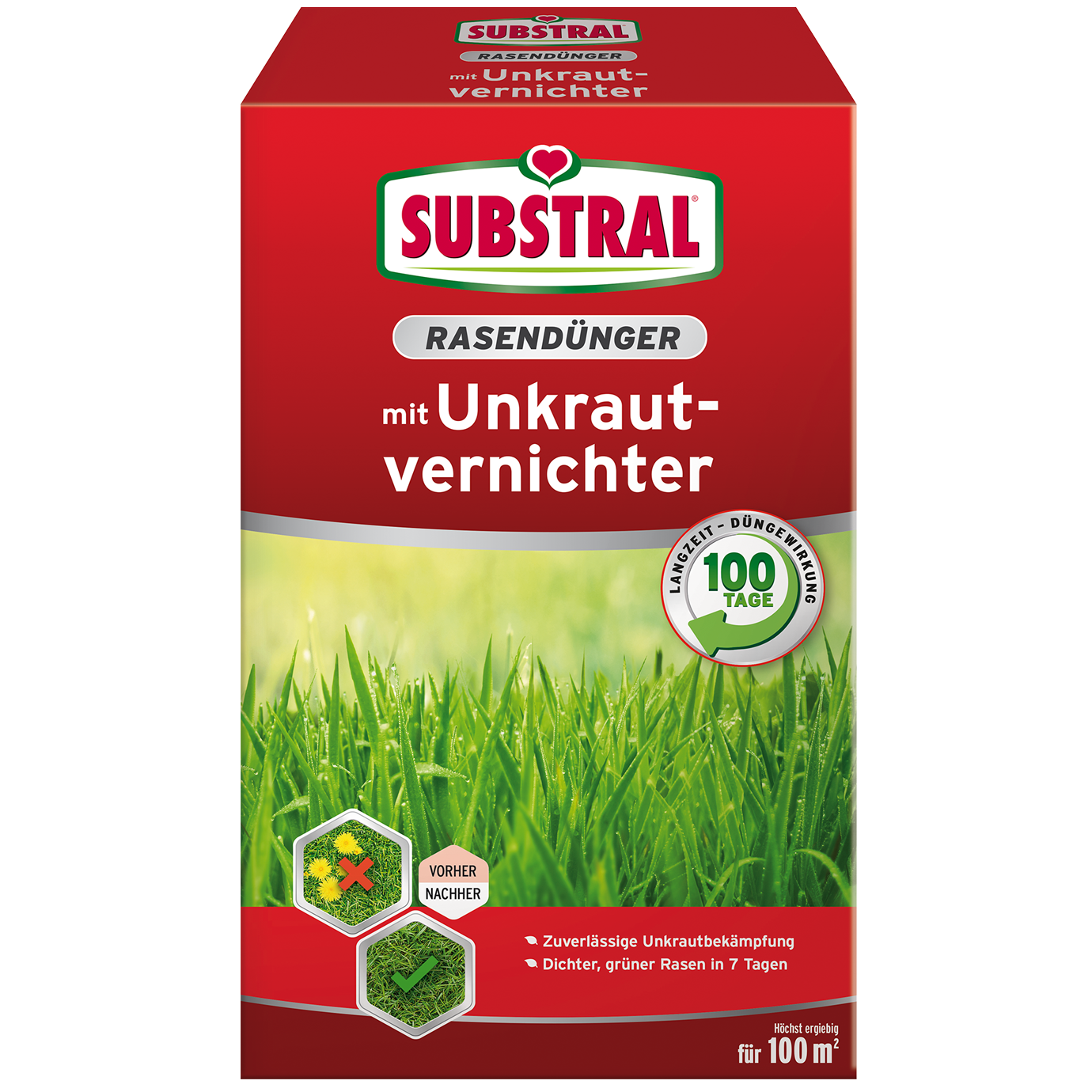 SUBSTRAL® Rasendünger mit Unkrautvernichter