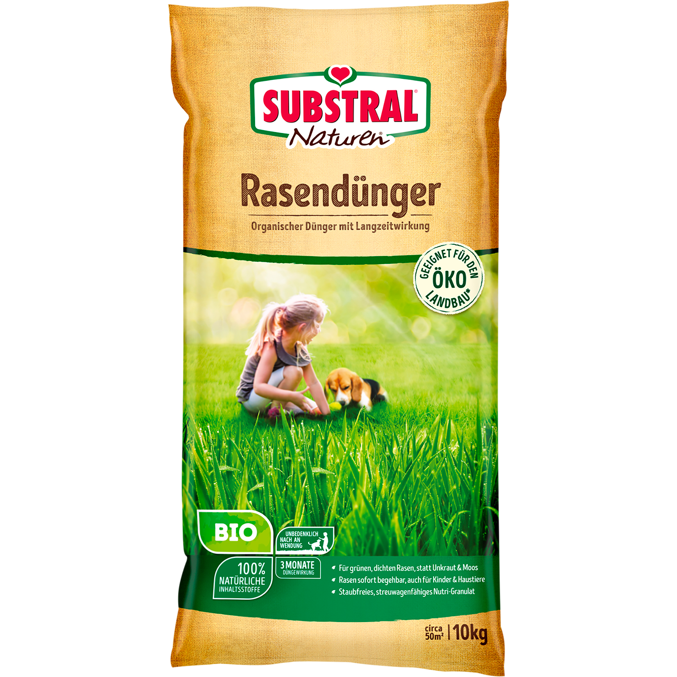 SUBSTRAL® Naturen® Rasendünger Bio