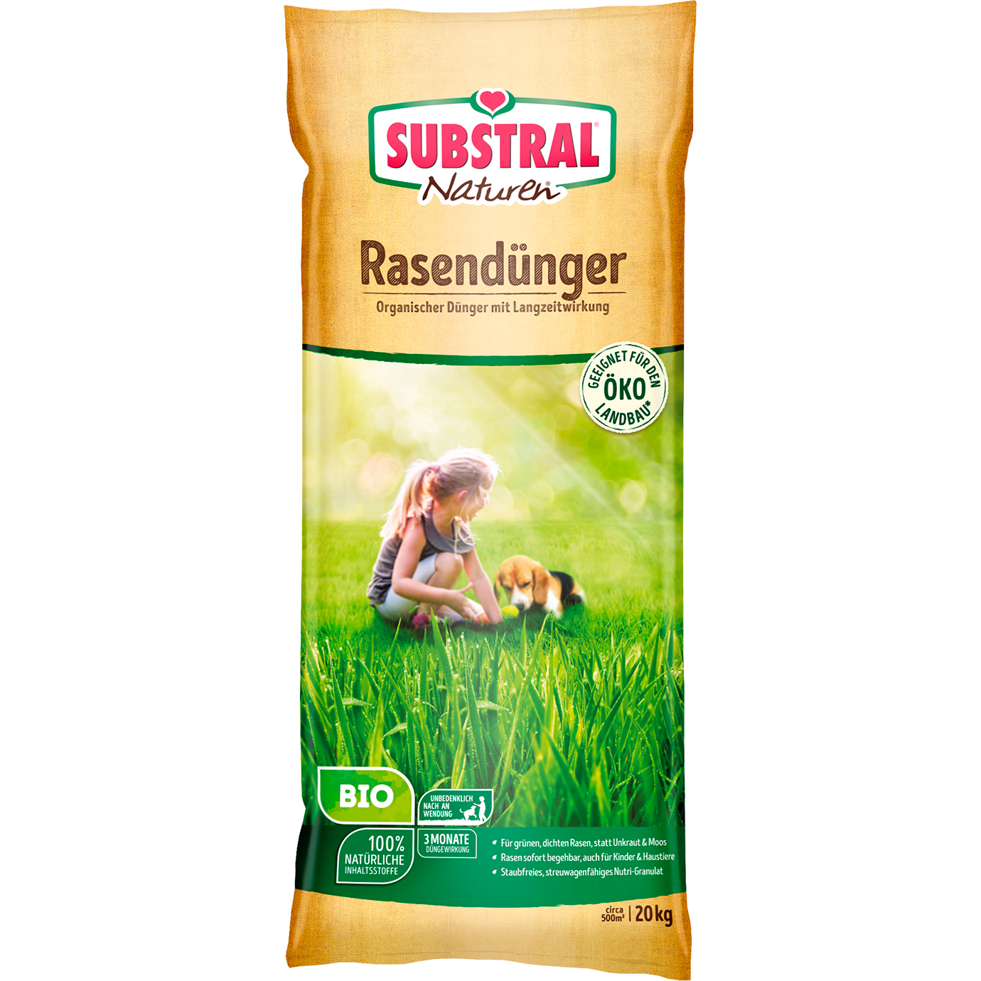 SUBSTRAL® Naturen® Rasendünger Bio